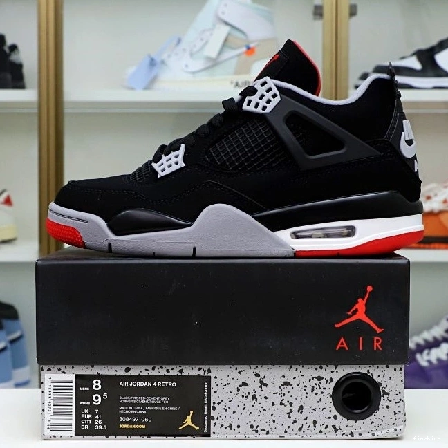 AIR 'BRED' 2019 JORDAN 4 RETRO OG 0718